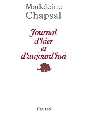 cover image of Journal d'hier et d'aujourd'hui
